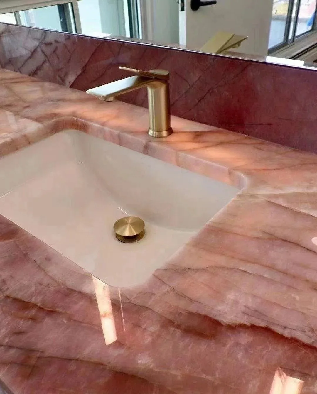 Персиковый весенний Бриз бразильский космополитический кварцитовый плиты красный кристалло Juliet искусственные розовые мраморные стены