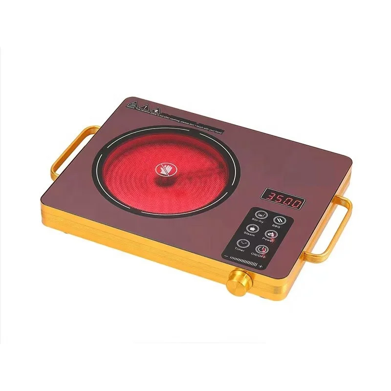 2200W high-power multifunctional household infrared cooker with knob adjustment
