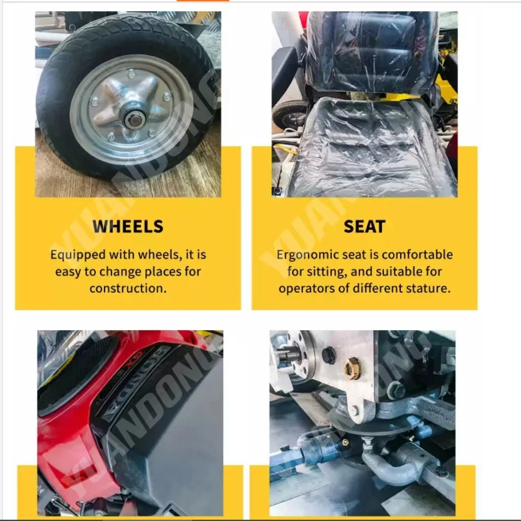 36 Inches 37HP Ride-on Concrete Finisher And Polisher Power Trowel Spider Concrete Floating Machine