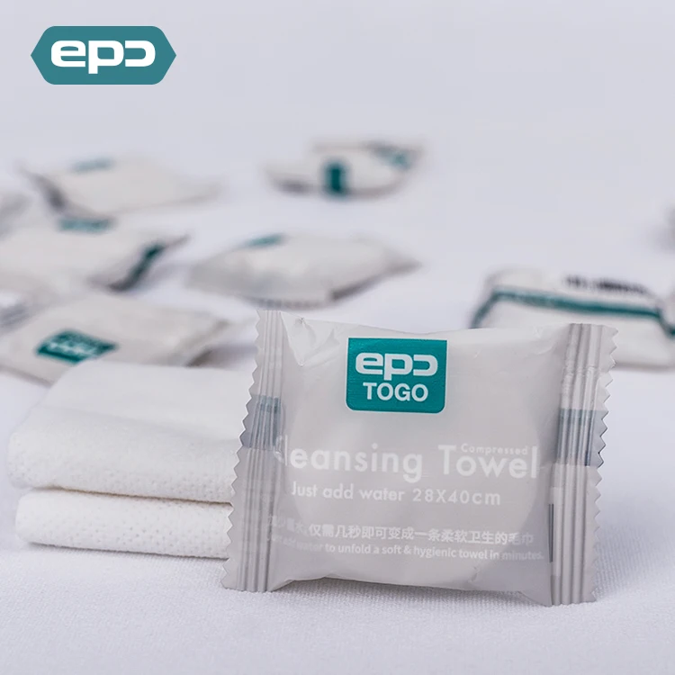 
Luxury Travel White Disposable Cotton Face Compress Towel 