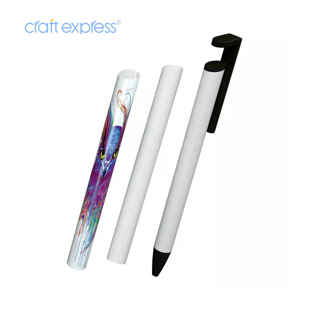 Custom Promotional Sublimation Blank Printing Pens with Shrink Wrap Ballpoint Pen for Sublimation Blanks Pens to Sublimate
