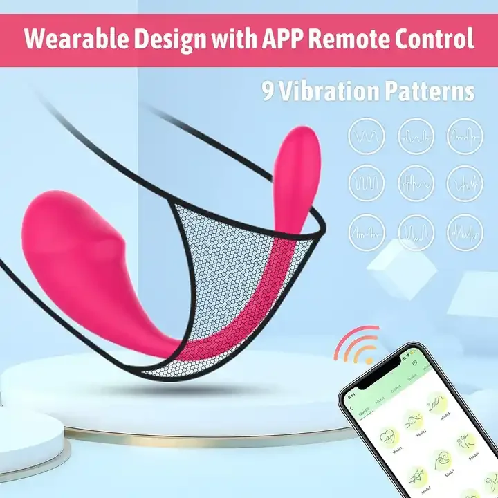 Hot sell Wearable Clitoral and G Spot Vibrator Adult Couple vibrator Remote Wearable Panties Vibrator Sex Toy for Woman