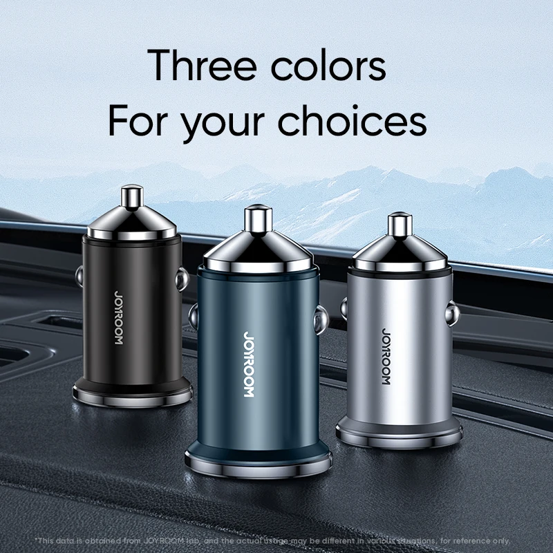 20W Pd Joyroom CE Certified Mini Size Type-c Charger Car 20W Zinc Aluminium PD Type C PD USB Car Charger  for Samsung/iphone12