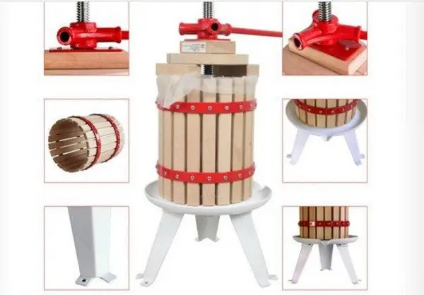 High Quality  6L Classical fruit press juicer grape wine filtermanual press for home use