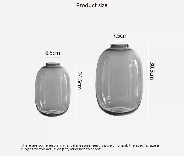 Unique Shaped  Clear colored glass Flower vases Cheap Tall Cylinder Glass & Crystal Transparent Acrylic Vases for decor