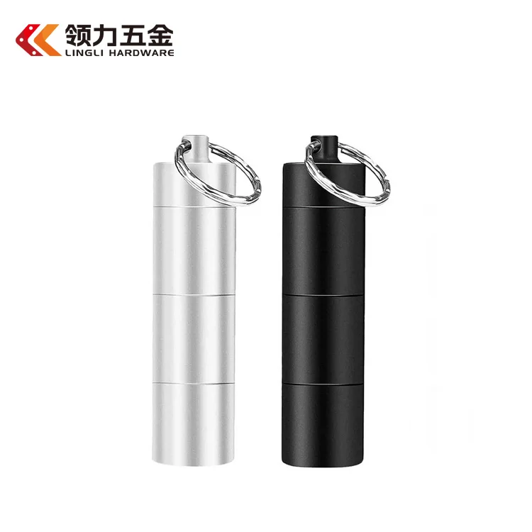 Metal mini pill box easy to open in bulk rotatable capsules 7 days 7 boxes portable medical