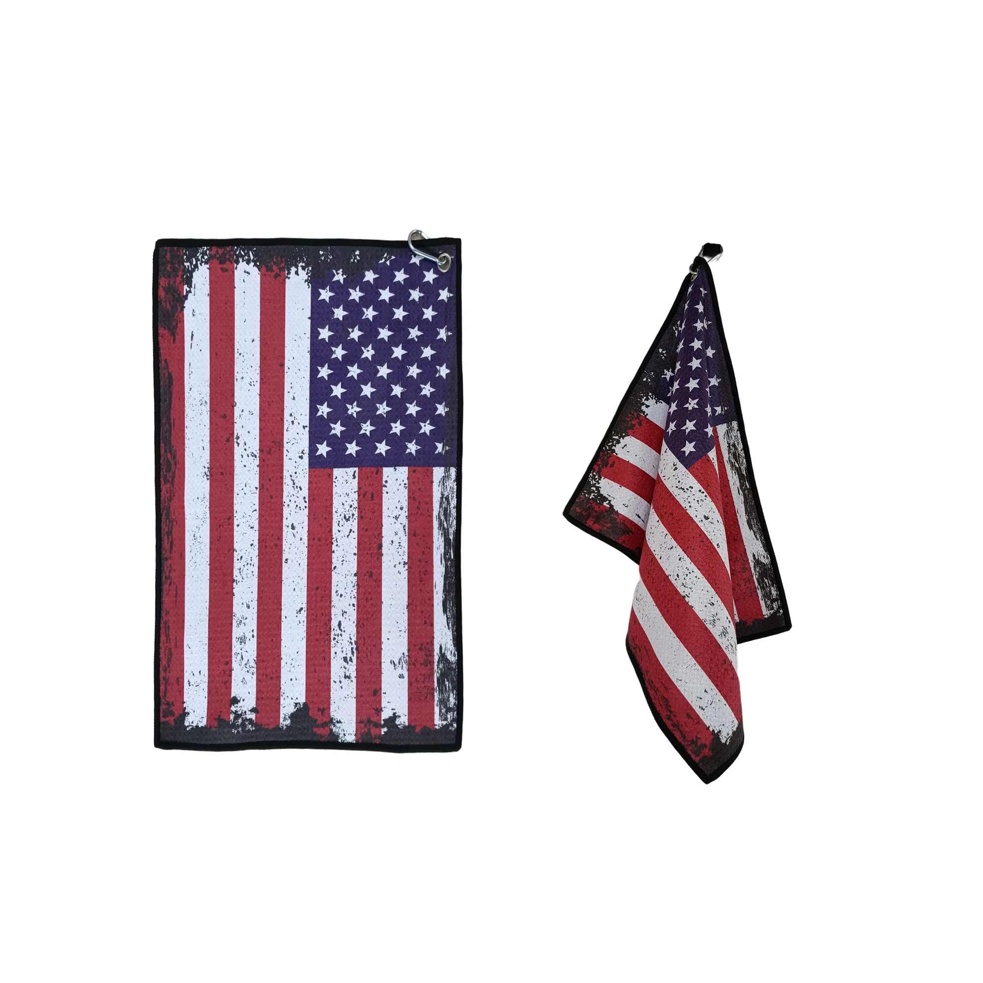 Microfiber golf towel biodegradable eco friendly cloth towels towel printing of golf balls