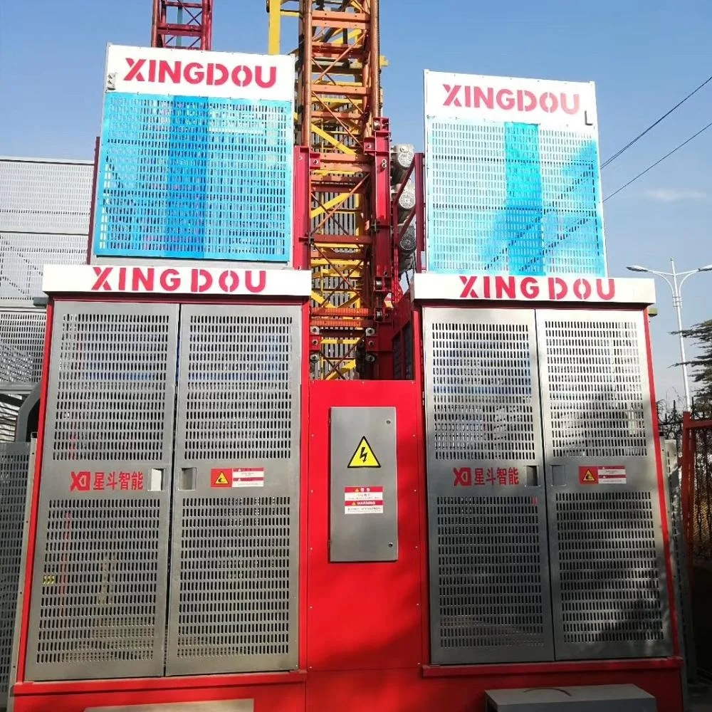 High capacity price list construction hoist site lifting elevator machine
