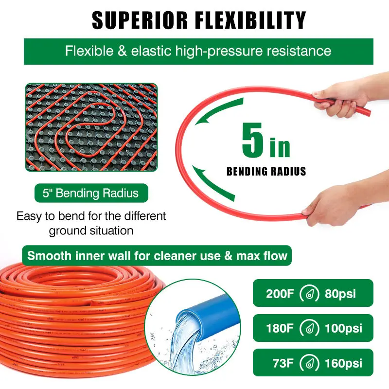 IFAN Factory Price Pex Al Pex Pipe Floor Heating PERT Pipe Plastic Composite Water Tubing Plumbing Flexible Pex Tube