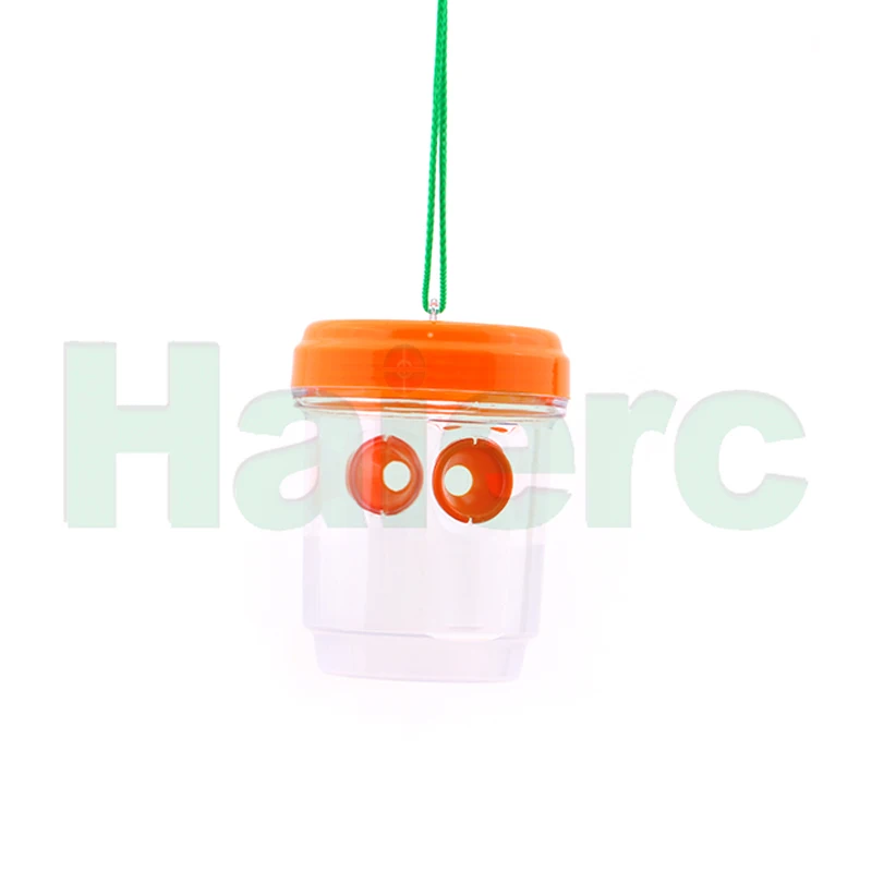 Haierc Outdoor Reusable Garden Plastic Hanging Wasp Trap Fruit Fly Traps