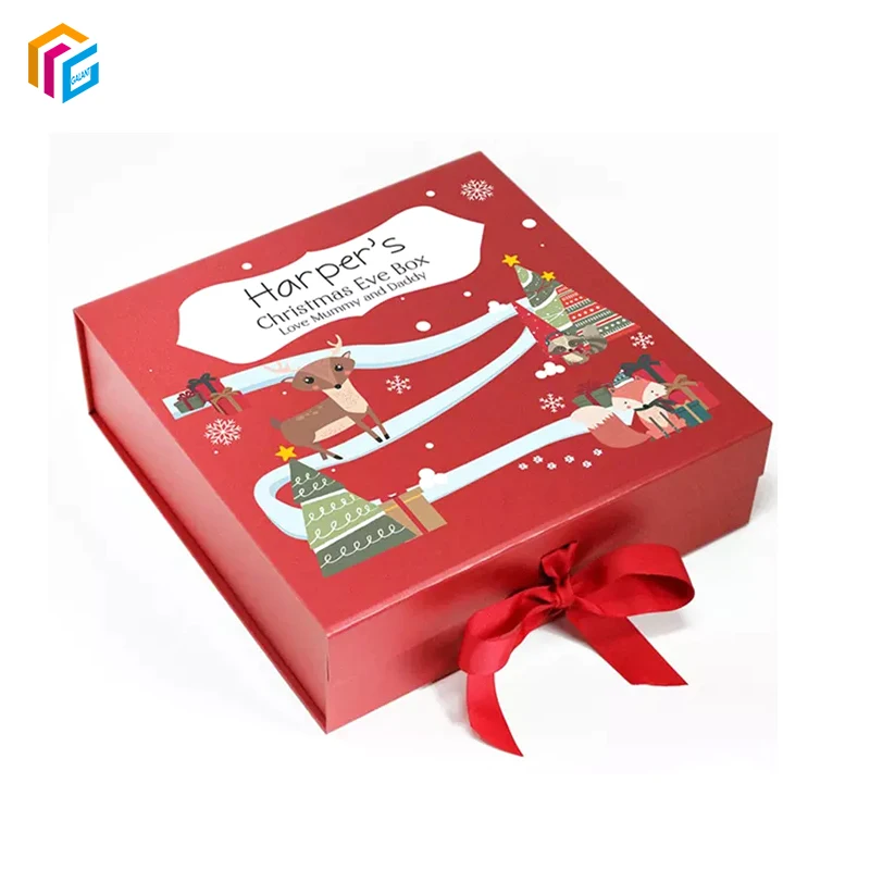 Custom Red Rigid Magnetic Closure Gift Boxes Packaging Luxury Foldable Garment Apparel Clothing Packaging Box