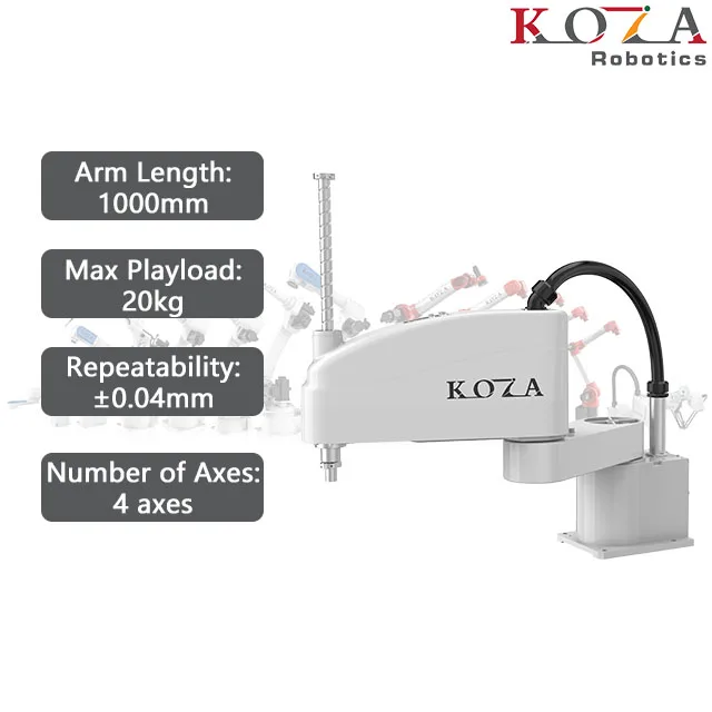 KOZA Machine Mini Controller robot arm 4 Axis 20kg automation industrial Pick And Place Scara Robot