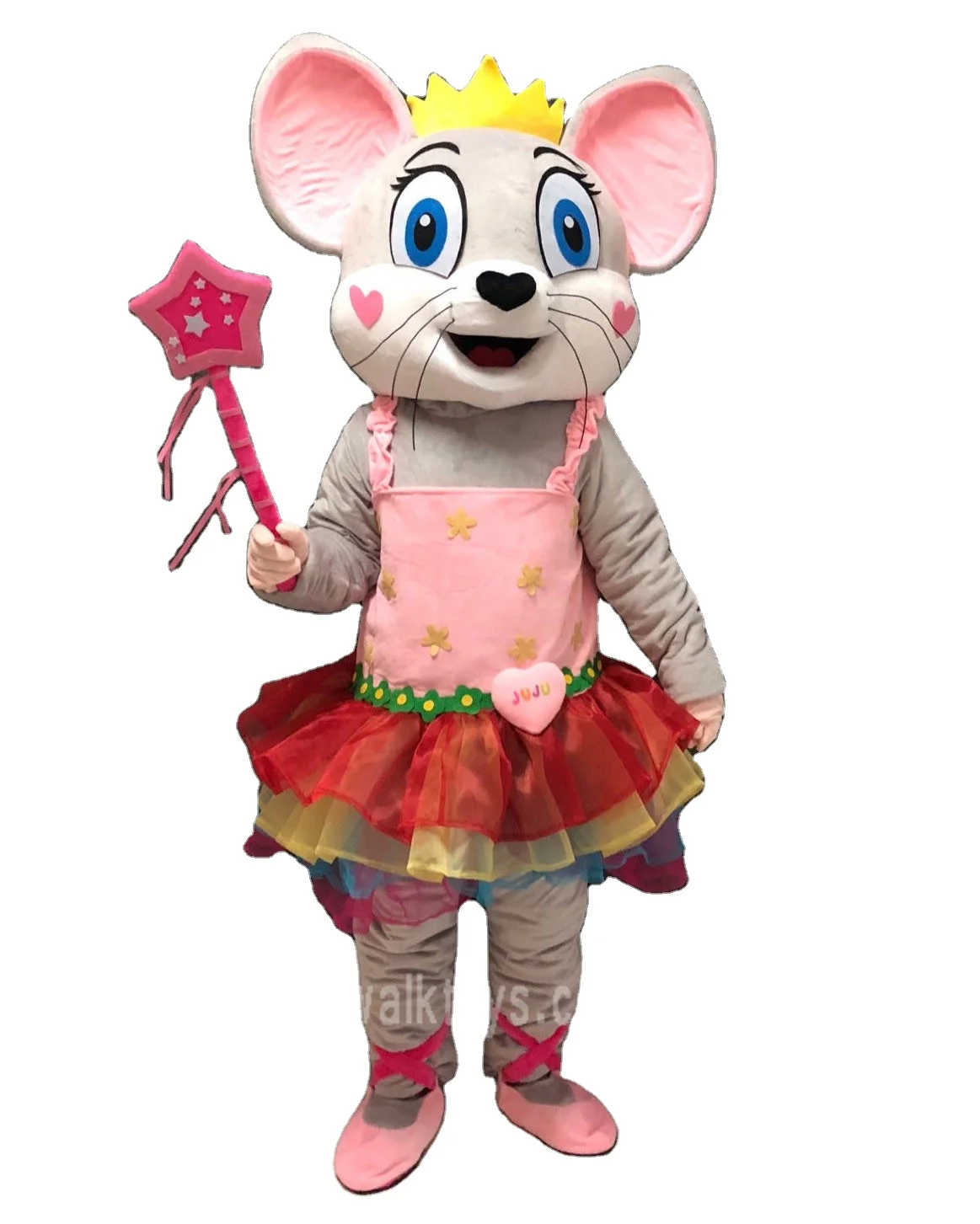Newest customized mascot costume animals cartoon cute mouse with dress funny mascot costume for sale