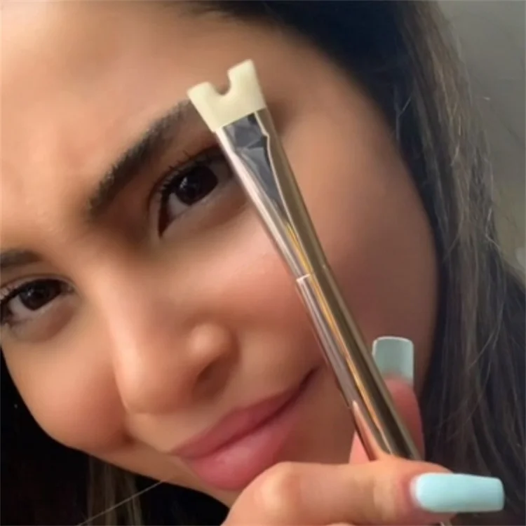 Customized Private Lable Vegan Professional Single Makeup Synthetic Nose Precision Duo Contour Brush