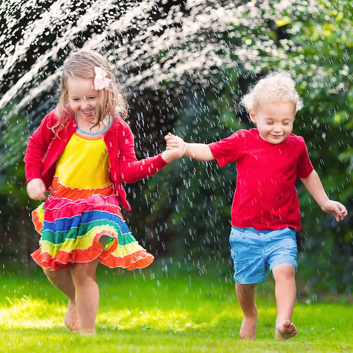 Park Beach Lawn Backyard Garden Spray Games Party Inflatable Sprinkler Water Toys