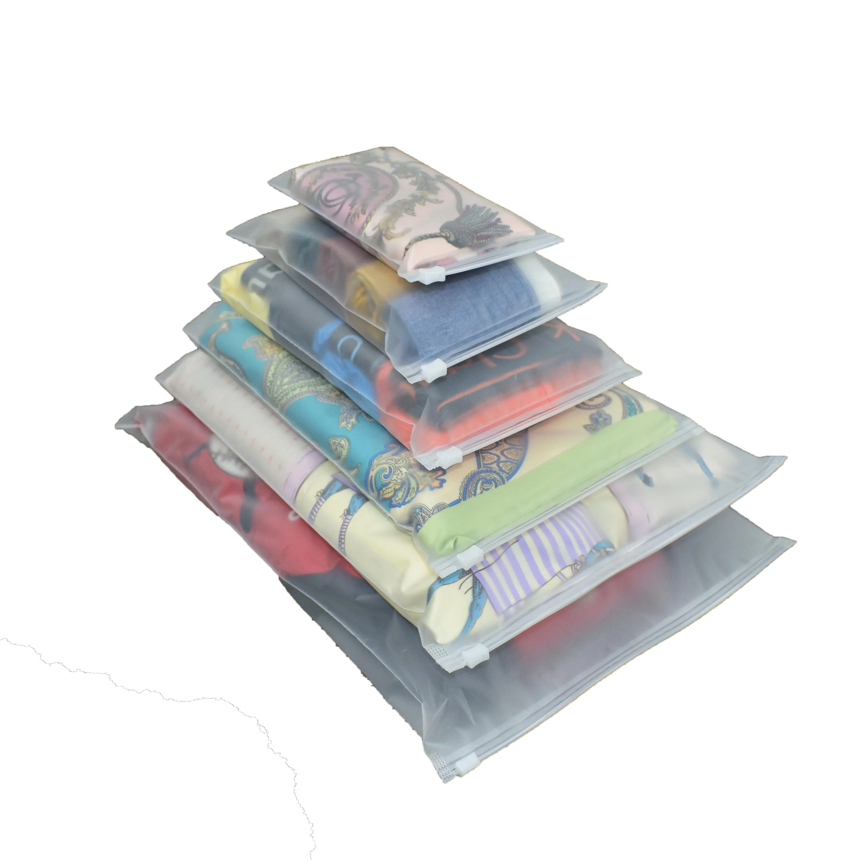 OEM дешевая упаковка одежды для купальников одежда с застежкой-молнией Полиэтиленовая футболка на молнии сумка