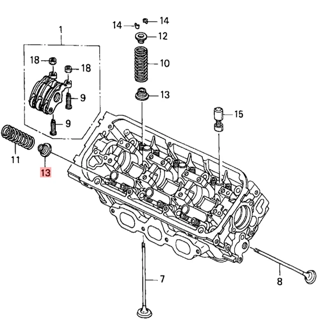 14775-PM3-000 Valve Spring Seat FOR honda acura 3.2l accord civic valve spring seat