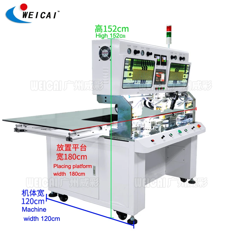 CR-880DH hot press machine with double cutter head 2k 4k screen cof bonding machine for LCD LED screen panel repair