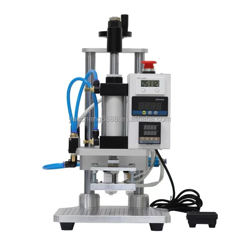 220V Heat Transfer Press Machine Leather Embossing Print Beautiful Brand Logo Pneumatic Hot Stamping Machine