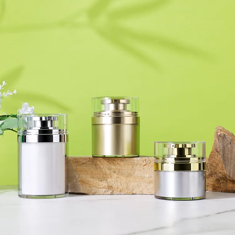 30ml 50ml 100ml Plastic Cosmetic Airless Pump Bottle Twisted Acrylic with Screw Cap for Serum Shampoo Perfume Cream Packaging