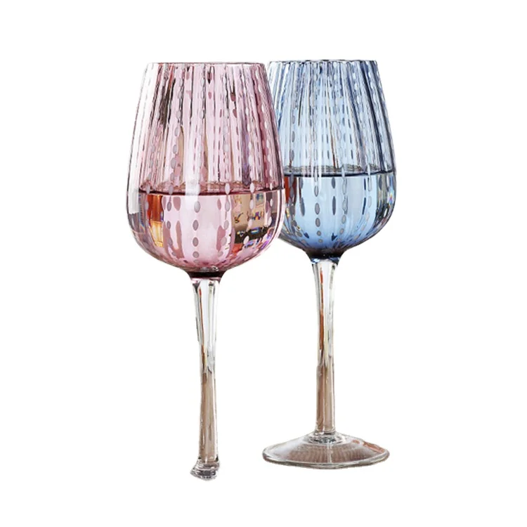 Factory Supplied Top Quality Custom Wine Glass Goblet Wedding Glass China Pink Christmas Luxury Space Valentine Green Quantity