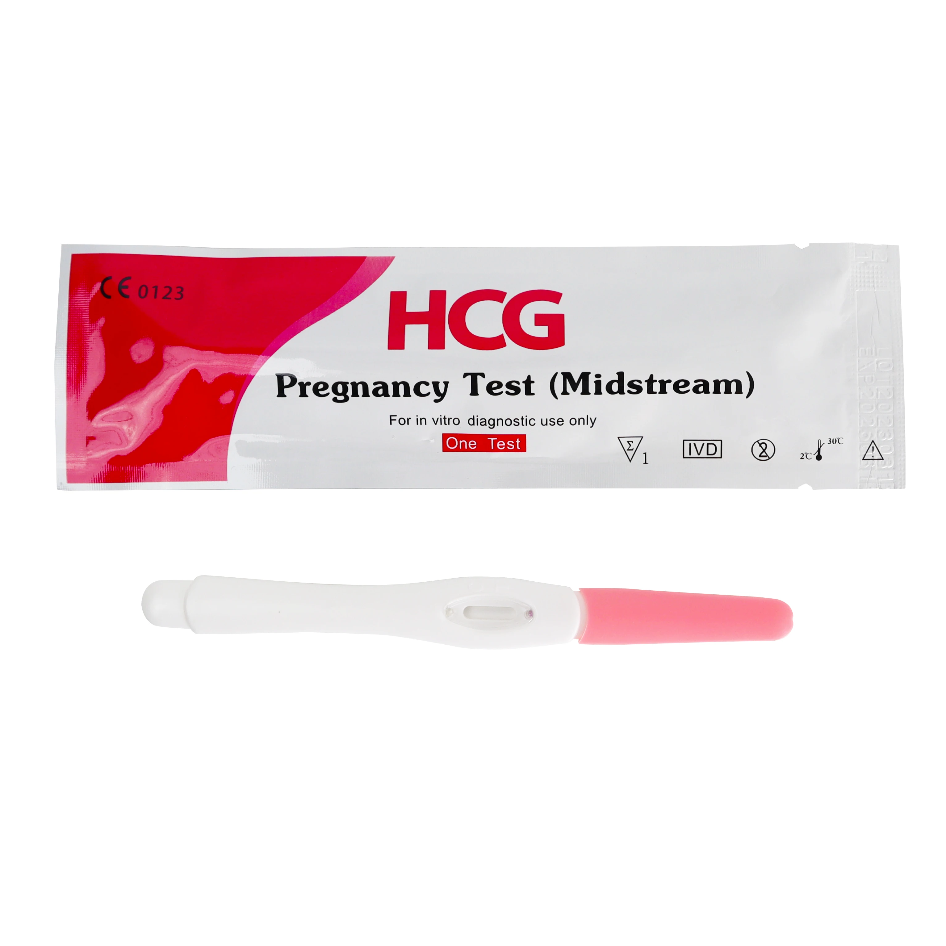 Home Use HCG Pregnancy Test Kit Strip Rapid Disposable Test Manual Source Made of Plastic