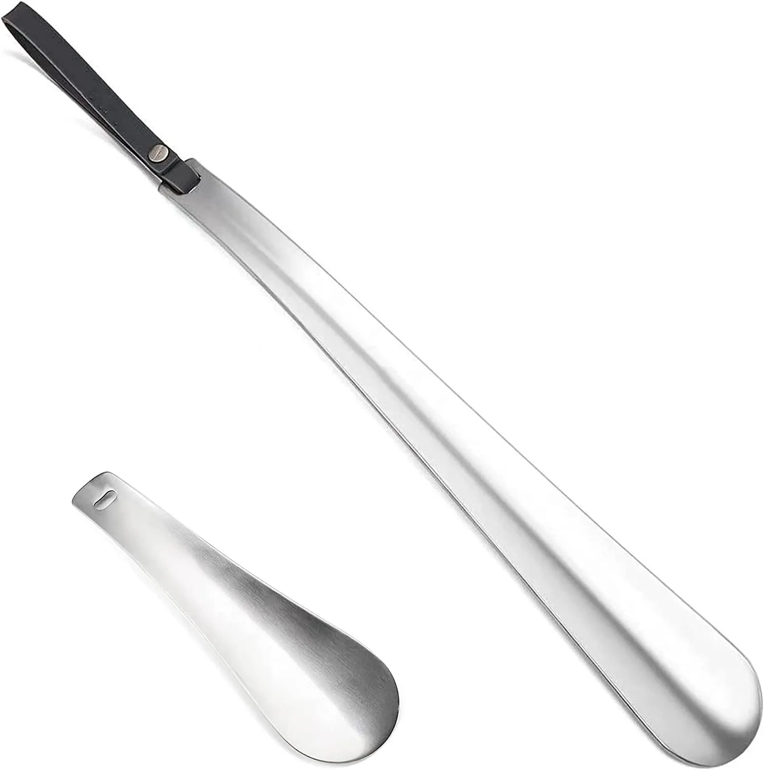 12 inch Thickened and lengthened  Metal Shoehorn Silver Shoe horn,suitable for home use, hotels, etc.