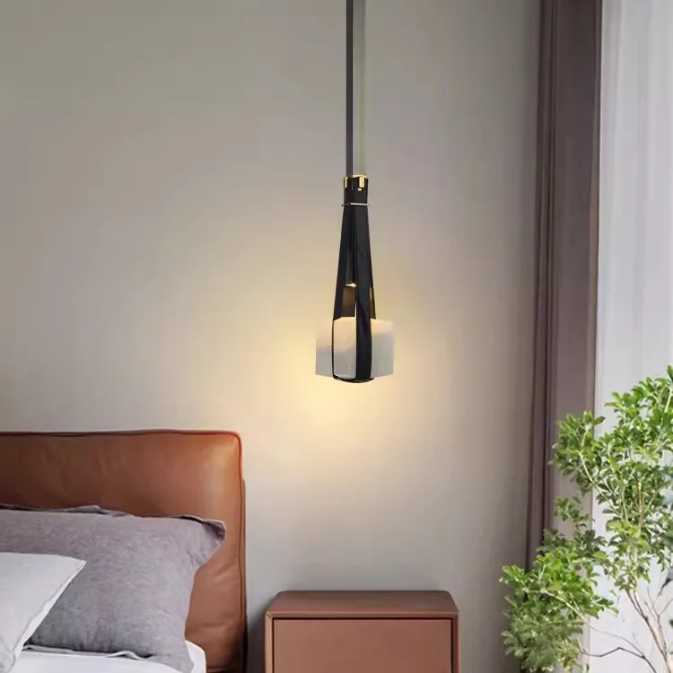 2025 Hanging light Modern minimalist restaurant chandelier Nordic living room designer bar cafe creative art resin leather lamps
