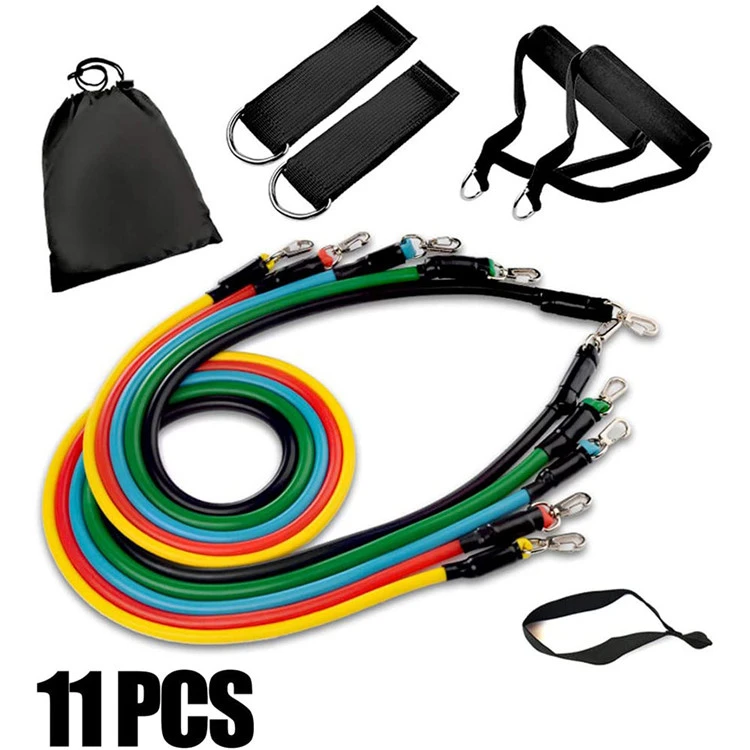 Home Workout 2021 Hot Sale 11 Piece Fitness Power Set Resistance