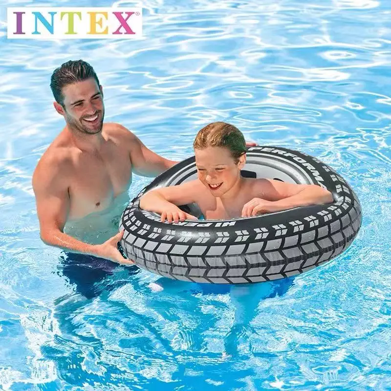 Original Intex 59252 GIANT TIRE TUBE Inflatable Child Floater Swim Ring