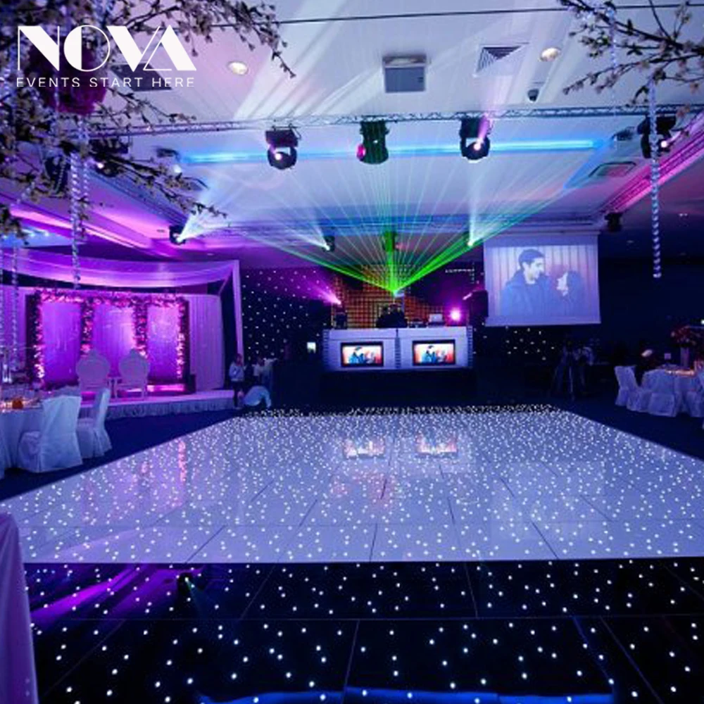 NOVA event equipment hire starlit dance floor for Christmas party