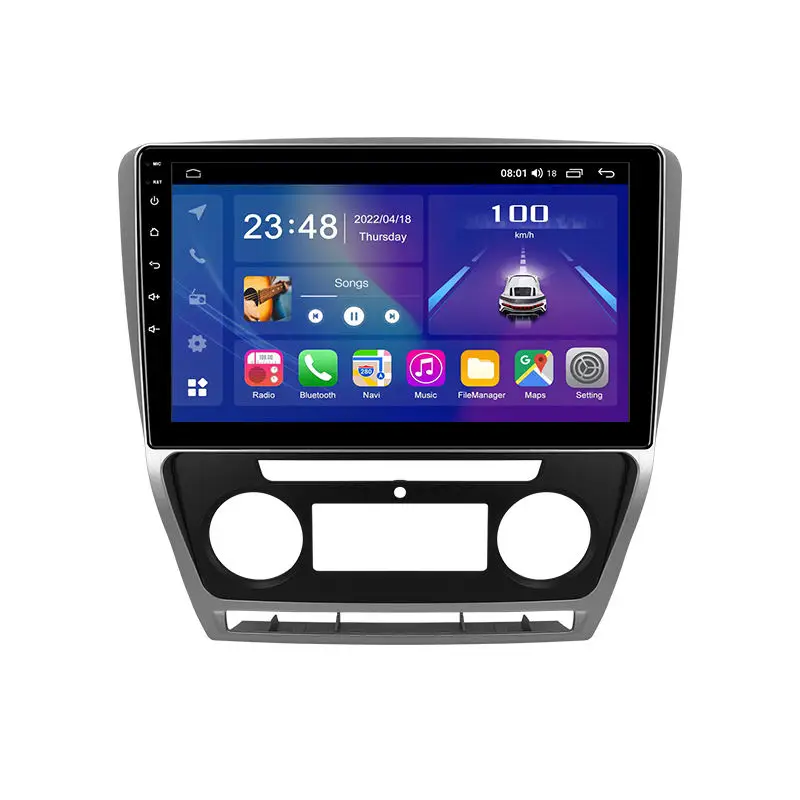 For Skoda Octavia 2 A5 2008 2010 2011 2012 Car Radio Multimedia Video Player Navigation GPS Android12.0 DSP dashboard