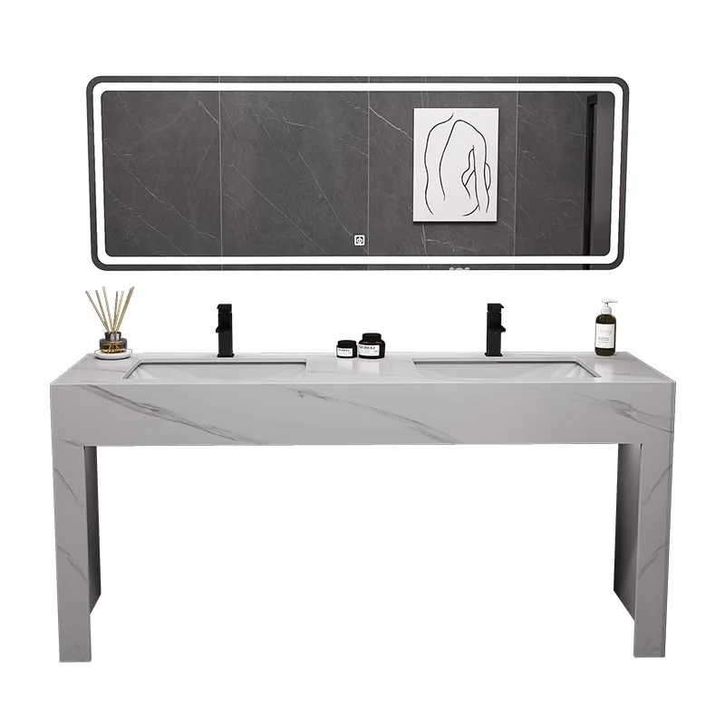 Modern simple natural marble high-end atmospheric hand washing toilet washbasin floor basin light luxury
