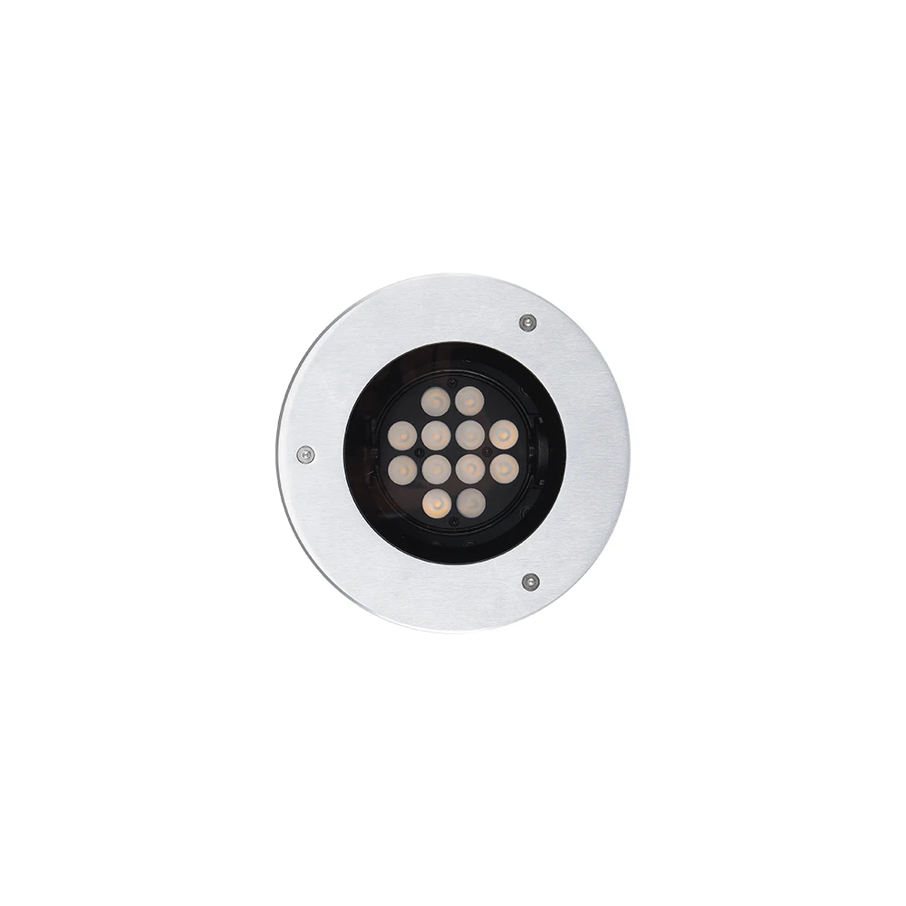 CB approval 6w/12w/24w/36w/48w beam direction adjustable inground light with SS316 frame IP67