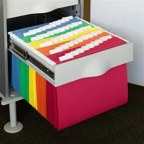 A4 fc letter size design color wall hanging file folder with clips