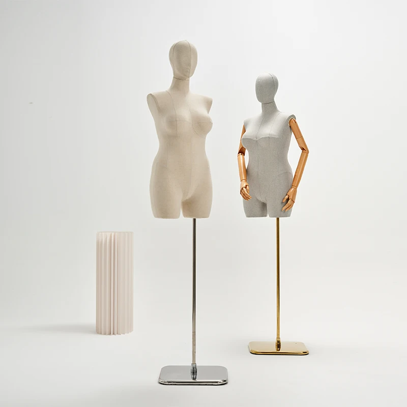 SL  Plus Size Female Mannequin Fat Woman Dummy for Display Fabric Mannequin Doll Plus Size Model Dress Foam Mannequins for Sale