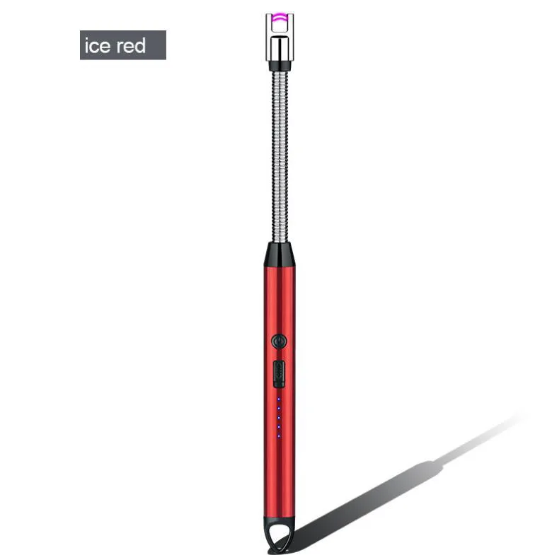 Safety Windproof Lighter Candle Kitchen Rechargeable Electric USB Lighters BBQ  Hose Torch Plasma Arc Lighters Smoking