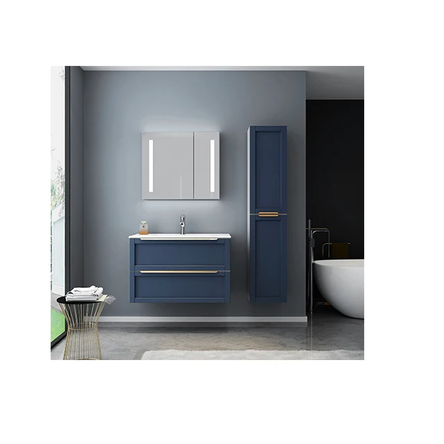 
Foshan customized hot sale pvc modern bathroom cabinet 