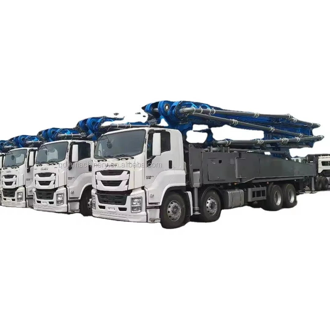 China factory original 63m 66m 70m concrete pump truck boom 30m 32m 38m mobile concrete placing boom mixer pump truck to RUSSIA