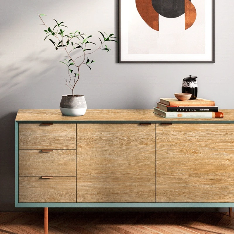 Thickened Wood Grain Wallpaper Wall Only Self-adhesive Waterproof Cabinet Desktop Non-marking Furniture Renovation Sticker