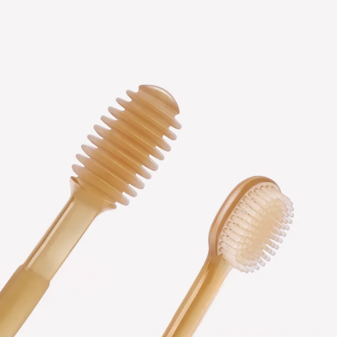 High Quality Guarantee Baby Oral Health Newborn Oral Tongue Coating Cleaner Silicone Toothbrush
