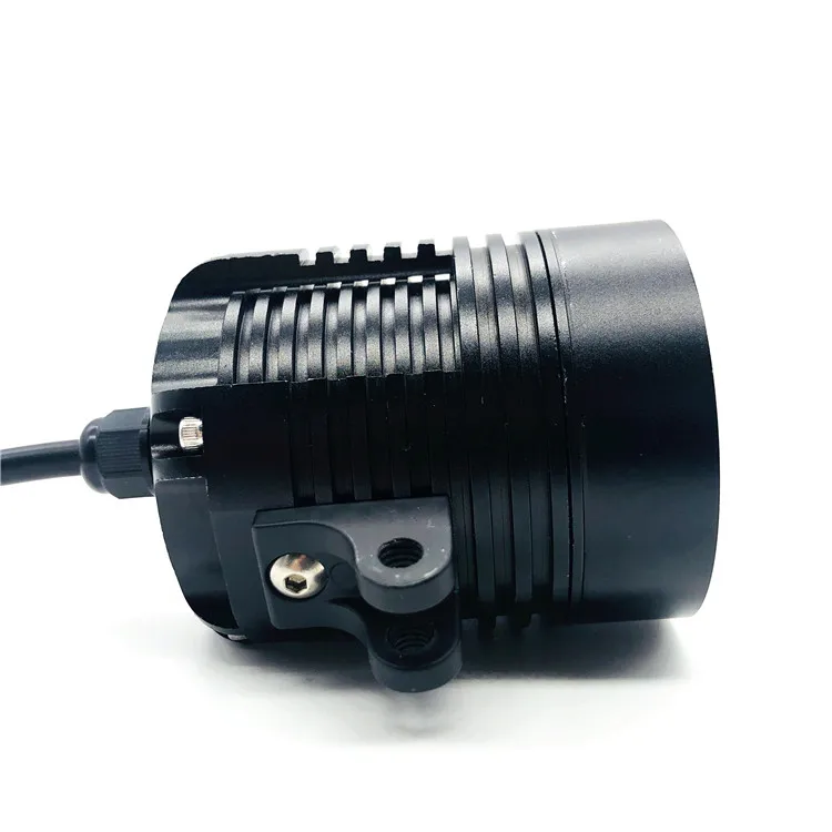 30w High Power Waterproof Driving High Beam Black Motorcycle Led Headlight