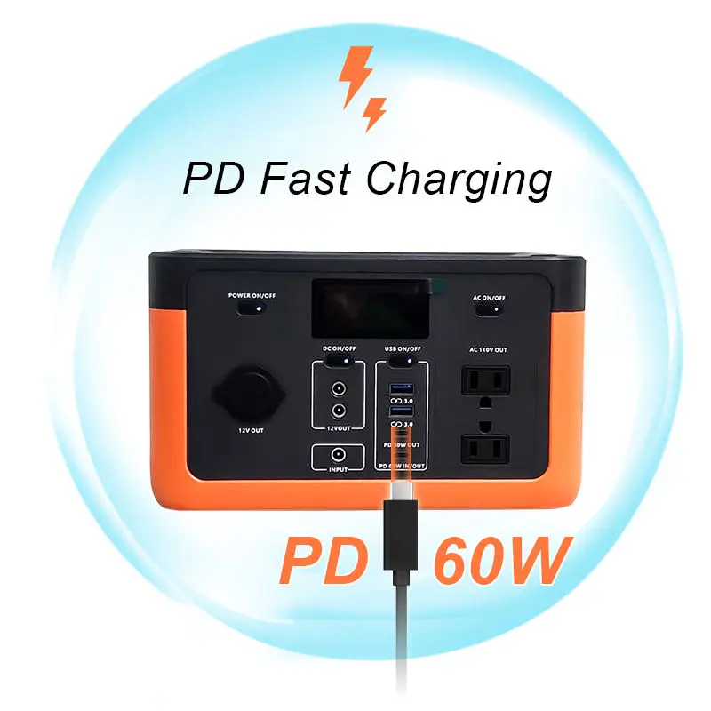 300w Outdoor Mobile Power 110v 220v High-power Energy Storage Multifunctional Wireless Emergency Power Supply