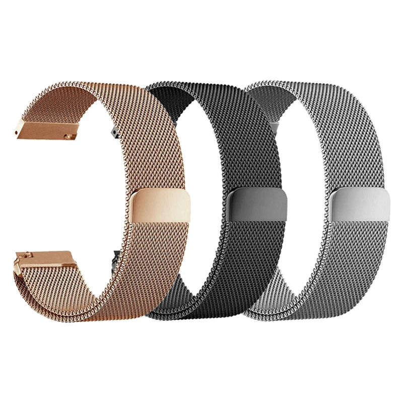 Настраиваемый роскошный сменный стальной ремешок Iwatch «Миланская петля», ремешки для часов для упражнений для Samsung