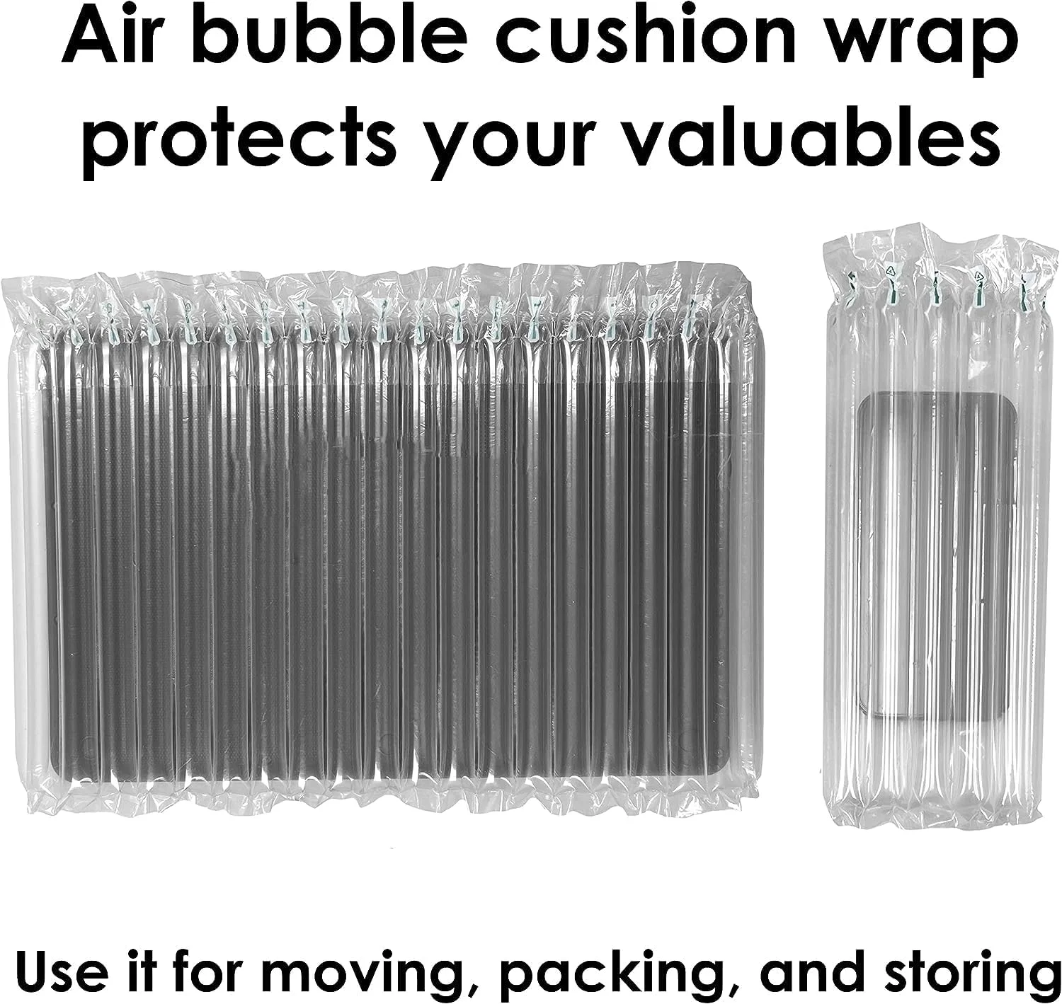 Clear Bubble Cushioning Wrap Roll heavy duty Inflatable Air Pillow Column Wrap rolls for Packing and Moving