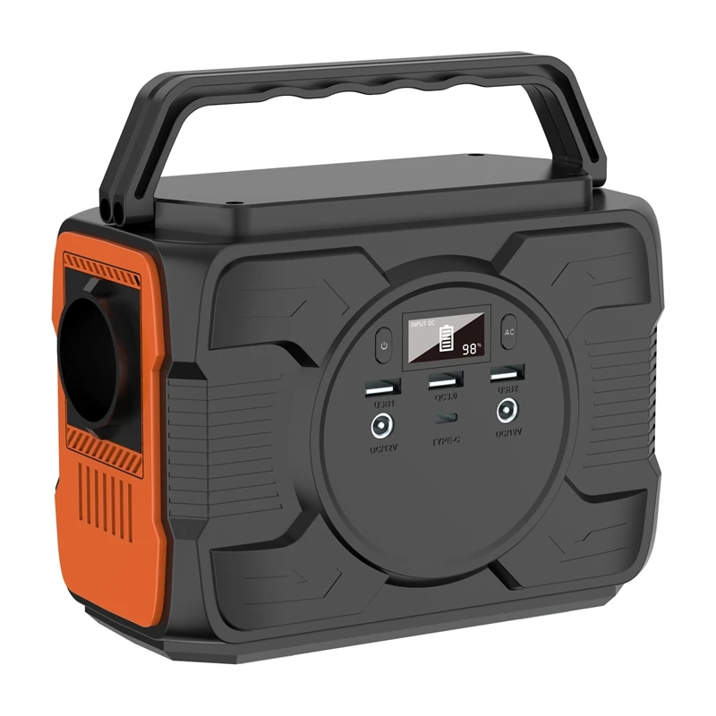 Outdoor Solar Energy Storage System Power Supply Rechargeable  Backup Battery For Home Portable Power Station With Led Light