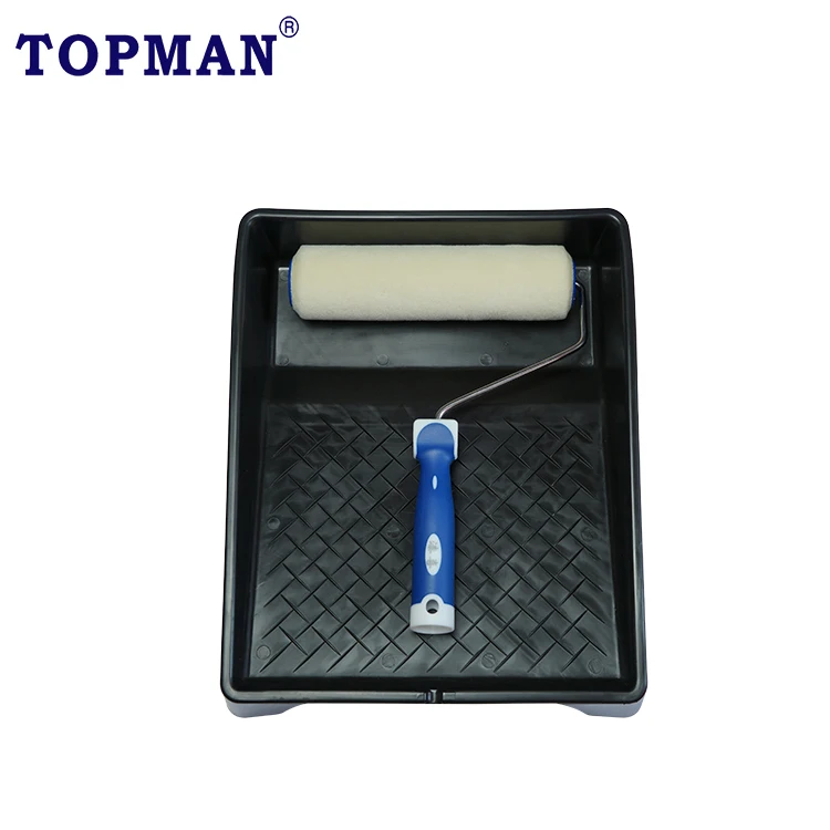 QIXI 9 inch 100% mohair medium  pile paint roller for an Ultra Smooth Finish Painting for Wood Metal  Panels and Floors