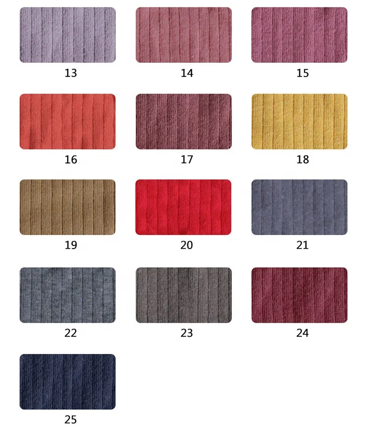 Hight quality 95%cotton 5%spandex 300gsm thick knitted rib lycra fabric for warm clothes
