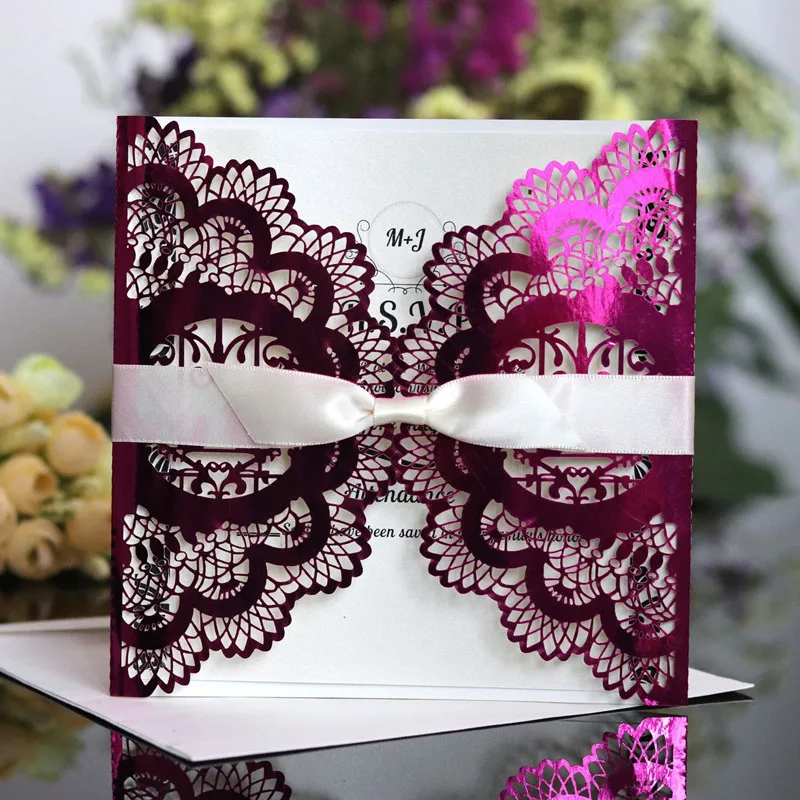 Wedding Invitation Card with Love Birds Card for Birthday Party Invitation