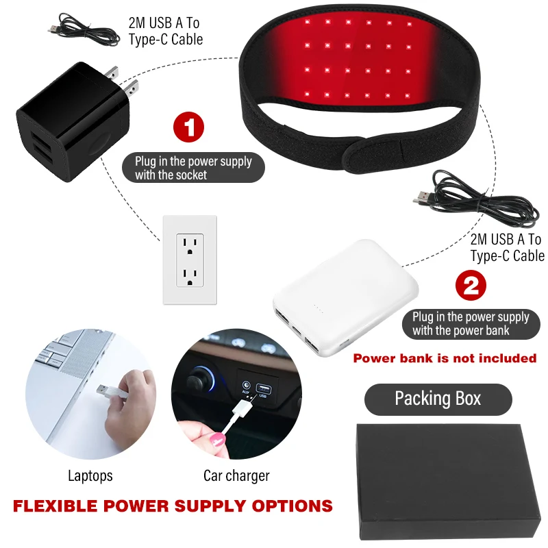 infrared red light therapy for joint pain relief Infrared Belt Neck Massager 660nm 850nm infrared red light therapy belt